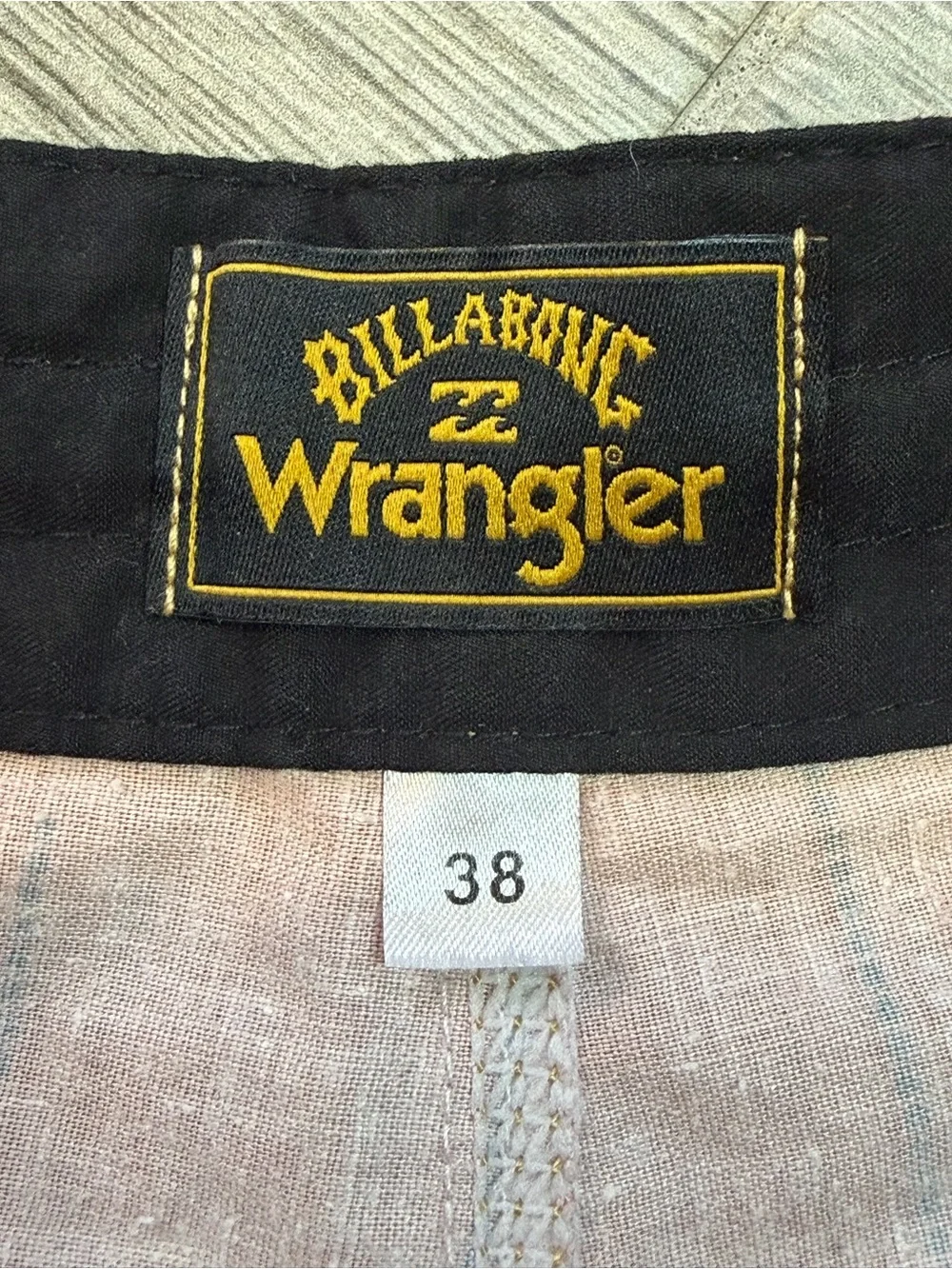 Billabong X Wrangler Board Shorts Mens 38 Red Wesley Lo Tide Hemp Blend Beach
